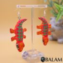 PREMIUM Alebrije Earrings, mini alebrije, armadillo, Hummingbird, Bunny, Coyote, Cat. Silver-plated hook. Read description