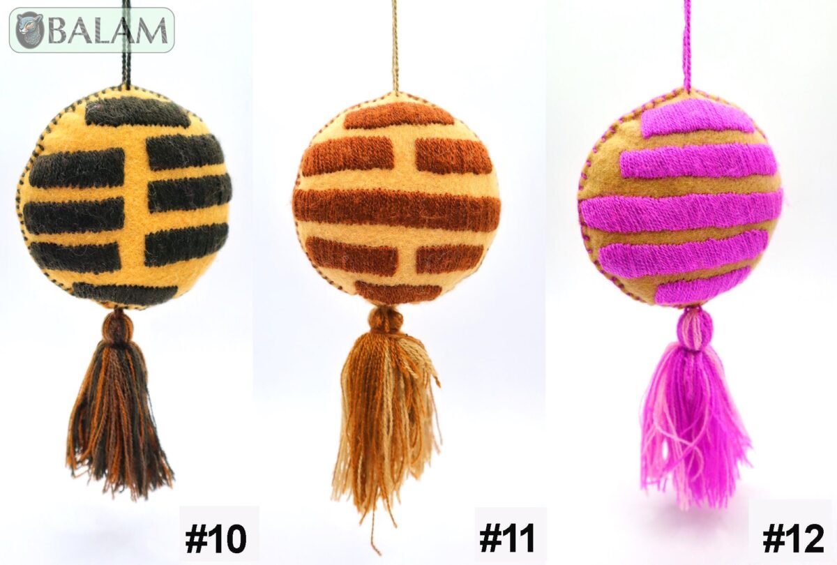 Mexican Concha Pom Pom tassel, Donuts ornament, Donas Ornament, Mexican Felt Pom Pom, Conchas y donas. - Image 5