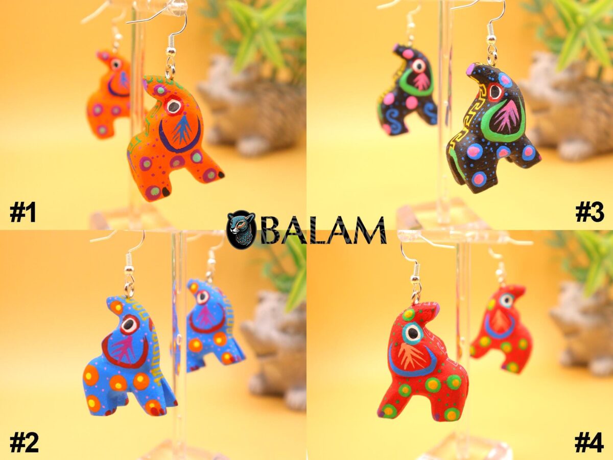 PREMIUM Alebrije Earrings, mini alebrije, armadillo, Hummingbird, Bunny, Coyote, Cat. Silver-plated hook. Read description - Image 8