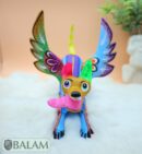 Playful Doggy, Playful Dante, Xoloitzcuintle Alebrije, Wood copal sculpture, Dog Alebrije, Dog with wings, Cute puppy, Alebrije Oaxaca art