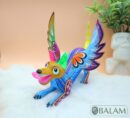 Playful Doggy, Playful Dante, Xoloitzcuintle Alebrije, Wood copal sculpture, Dog Alebrije, Dog with wings, Cute puppy, Alebrije Oaxaca art