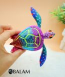 Sea turtle alebrije, cute turtle, turtle, sea turtle Alebrije from Oaxaca, sea animal alebrije, Copal wood sculpture, Wood Art, Alebrije art