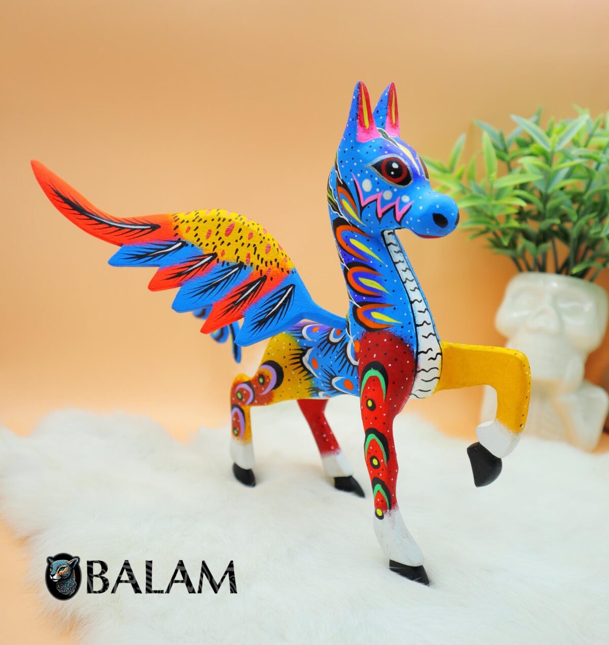 Amazing Pegasus, Pegasus alebrije, pegaso, caballo, Horse alebrije, Alebrije from Oaxaca, alebrije, Wooden alebrije, Pegasus art.