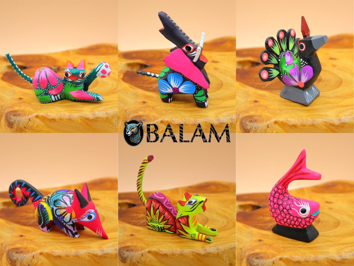 Small alebrije, mini alebrije, Buho alebrije, Doggy, Axolotl, Bunny, Bull, Stingray, snail, Cat, fish Alebrije from Oaxaca, Read description - Image 9