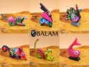 Small alebrije, mini alebrije, Buho alebrije, Doggy, Axolotl, Bunny, Bull, Stingray, snail, Cat, fish Alebrije from Oaxaca, Read description