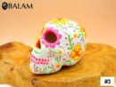Sugar skull decor, Sugar Skull hand painted, ceramic Sugar skull, Dia de Muertos, Art skull.