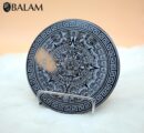 Sun stone Aztec Calendar, Aztec Black Obsidian Mirror, Mexica symbols, Aztec Calendar, 4.75 inches-Read Description