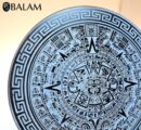 Sun stone Aztec Calendar, Aztec Black Obsidian Mirror, Mexica symbols, Aztec Calendar, 4.75 inches-Read Description