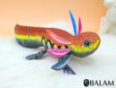 Little Ajolote alebrije, Alebrije from Oaxaca, Copal wood sculpture, Alebrije art, cute Axolotl alebrije, Salamander, Cute axolotl alebrije.