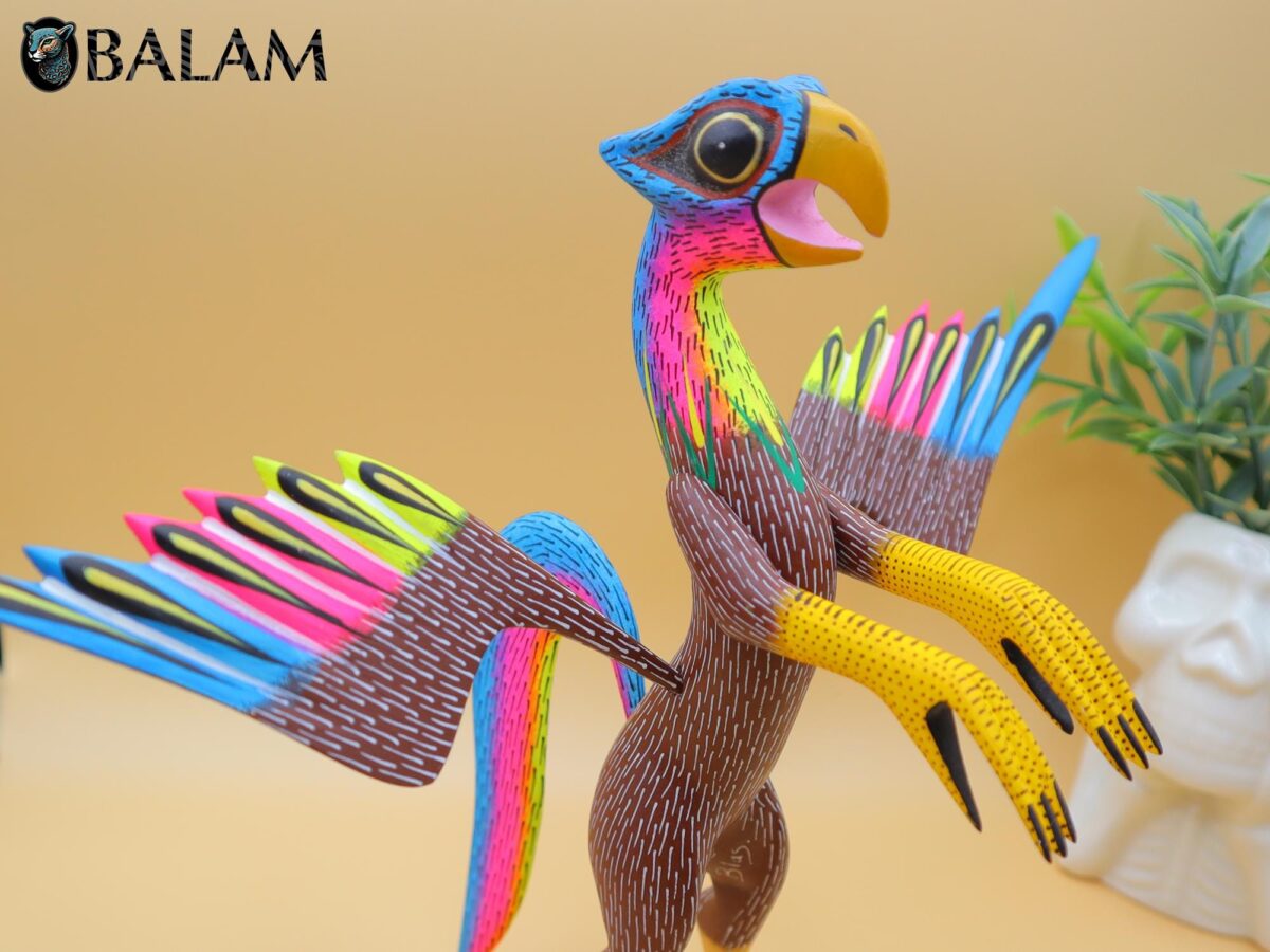 Grifo alebrije, Aguila alebrije, Alebrije from Oaxaca, alebrije, Copal wood sculpture, Wood Art, Alebrije art, Griffin, Phoenix, eagle. - Image 5