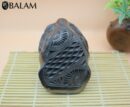 Barro Negro Jaguar Head. Impressive Handmade Jaguar of Black clay. Rustic handmade Jaguar head. San Bartolo, Oaxaca.