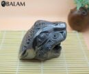 Barro Negro Jaguar Head. Impressive Handmade Jaguar of Black clay. Rustic handmade Jaguar head. San Bartolo, Oaxaca.