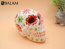 Sugar skull decor, Sugar Skull hand painted, ceramic Sugar skull, Dia de Muertos, Art skull.