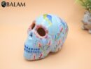 Sugar skull decor, Sugar Skull hand painted, ceramic Sugar skull, Dia de Muertos, Art skull.