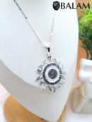 Silver Sun pendant, Mayan Calendar sun, 2 inches pendant, 925 silver. Mayan symbols. Read Description