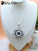 Silver Sun pendant, Mayan Calendar sun, 2 inches pendant, 925 silver. Mayan symbols. Read Description