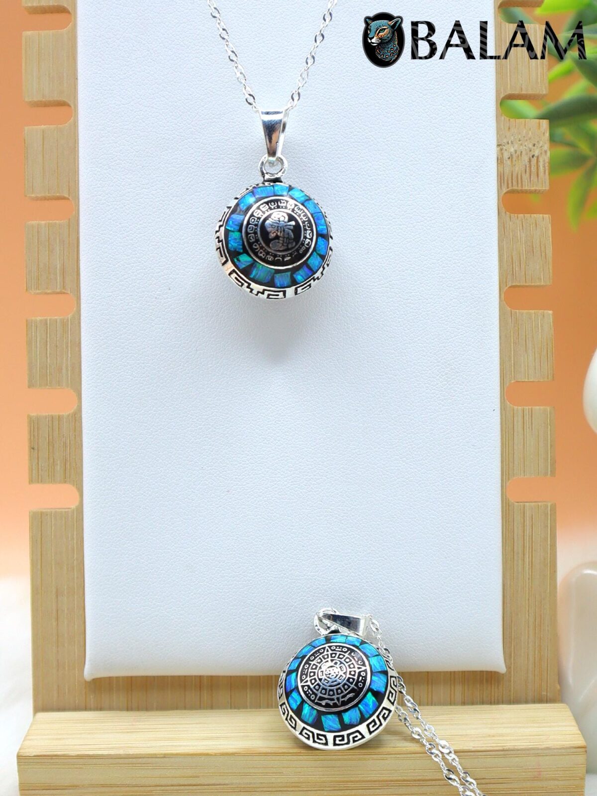 Angel Caller, Harmony ball, Chime bell pendant, 21 mm pendant (Medium), 925 silver. Mayan Aztec Calendar. Read Description - Image 3