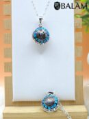 Angel Caller, Harmony ball, Chime bell pendant, 21 mm pendant (Medium), 925 silver. Mayan Aztec Calendar. Read Description