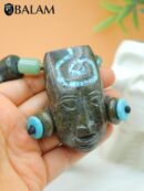 Mayan Ceremonial, Ceremonial Necklace, Pakal King, Mayan Jade bead Necklace, Jade, green aventurine, turquoise necklace. Read Description