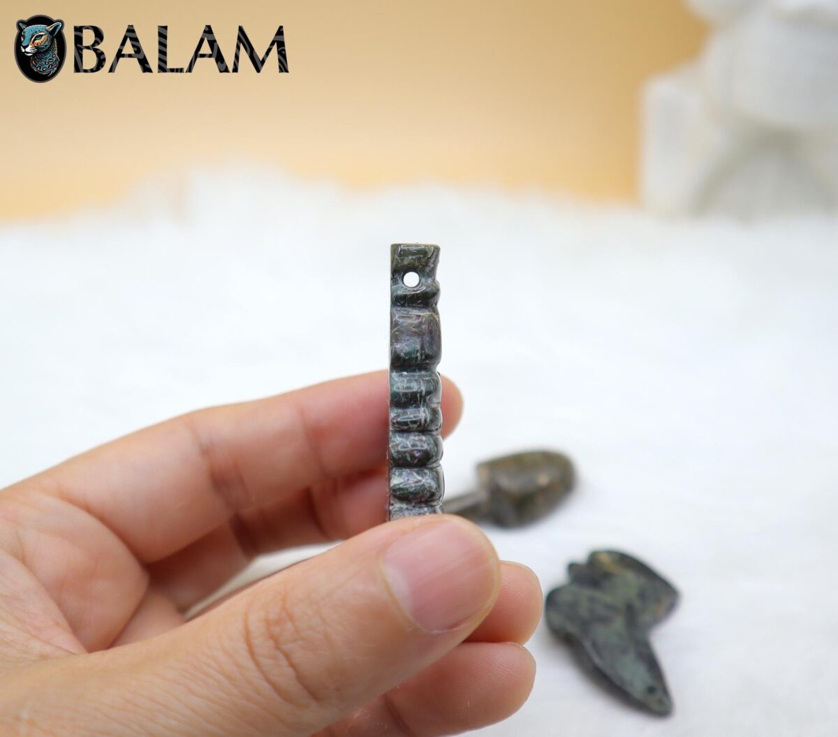 Ceremonial Jade Pendants, Mayan Jade, carved stone pendant, Jade necklaces, Aztec necklace, Mayan Pendant, LOT of Pendants. Read description - Image 3