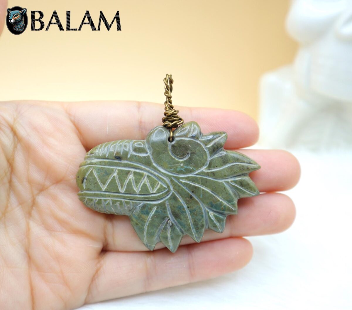 Quetzalcoatl pendant, Quetzalcoatl Mayan jade, Mayan serpentine jade, Mayan Jade. Serpentine jade quetzalcoatl. Read Description