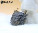 Jaguar warrior, Jade pendant, Carved artwork, Guerrero jaguar. Serpentine mask. Read Description