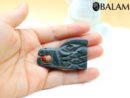 Aguila pendant, Eagle head, green jade pendant, Ceremonial Necklace, Jade Necklace. Aztec god. Read Description