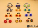 Stud Earrings, Mexican bead stud earrings, Mexican stud, Bead stud.