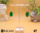 Aventurine Earrings, Gemstone earrings, silver wire .925, Silver plated hook.