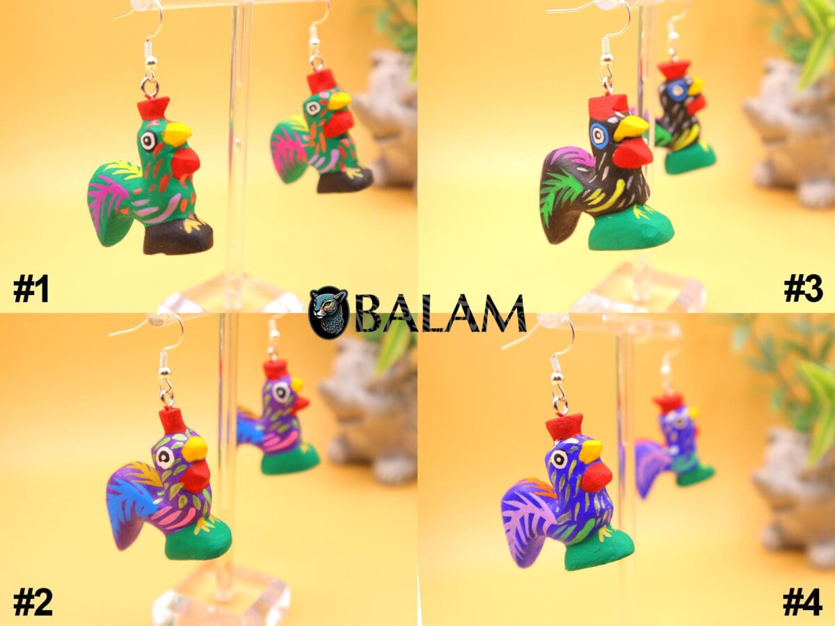 PREMIUM Alebrije Earrings, mini alebrije, armadillo, Hummingbird, Bunny, Coyote, Cat. Silver-plated hook. Read description - Image 5