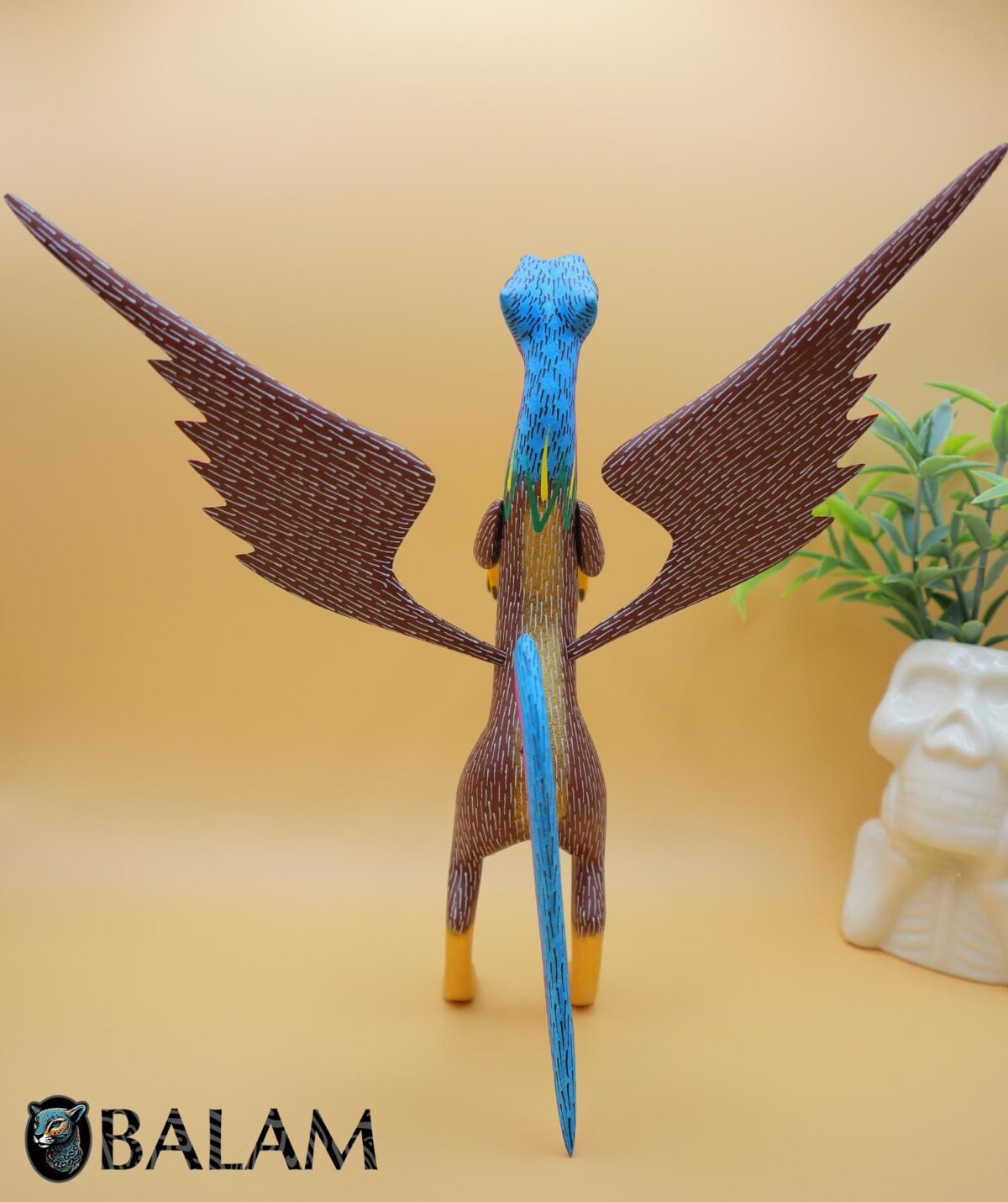Grifo alebrije, Aguila alebrije, Alebrije from Oaxaca, alebrije, Copal wood sculpture, Wood Art, Alebrije art, Griffin, Phoenix, eagle. - Image 8