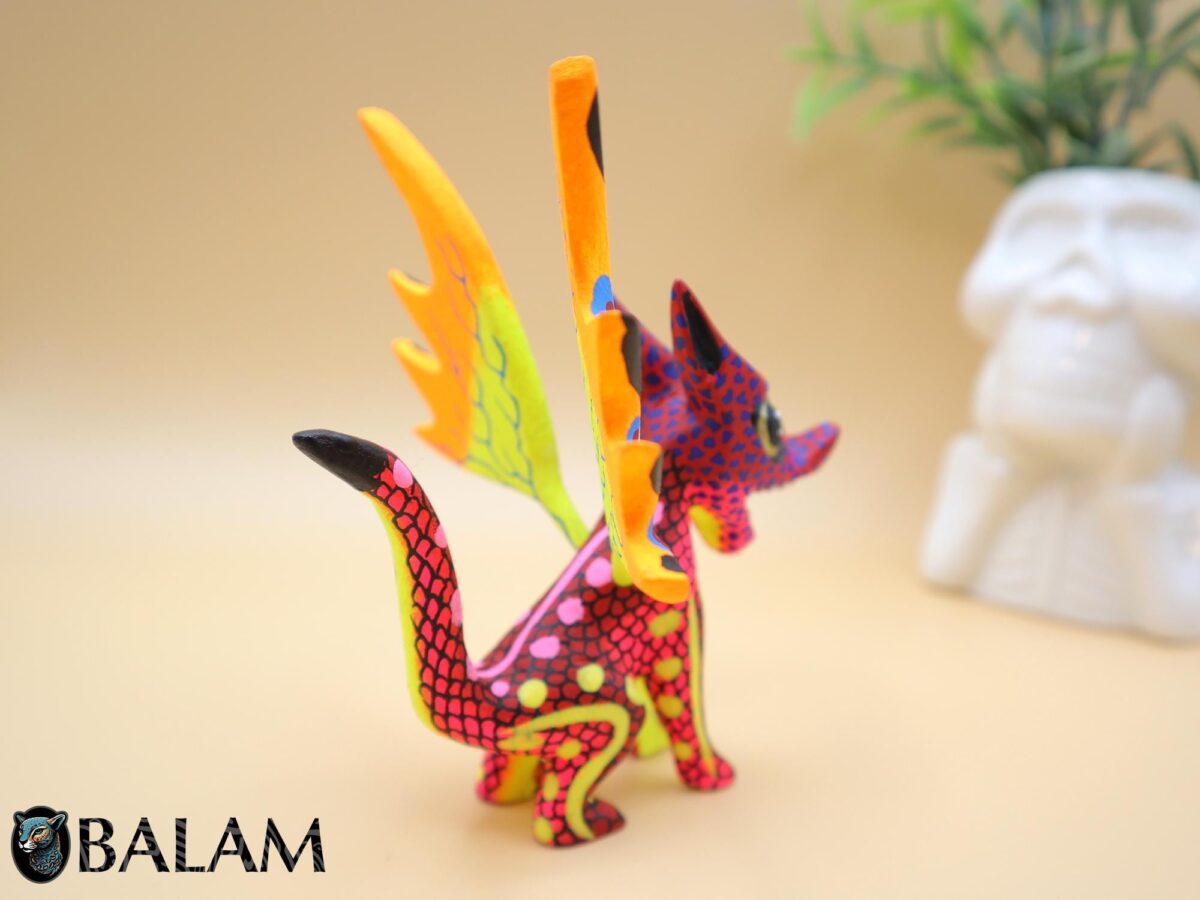 Dragon Alebrije, Alebrije from Oaxaca, alebrije, Copal wood sculpture, Wood Art, Alebrije art, magical creature. - Image 5