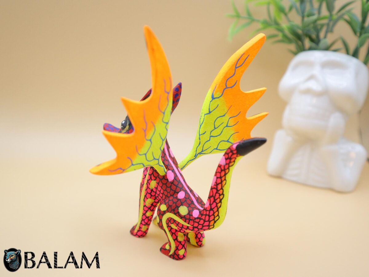 Dragon Alebrije, Alebrije from Oaxaca, alebrije, Copal wood sculpture, Wood Art, Alebrije art, magical creature. - Image 6
