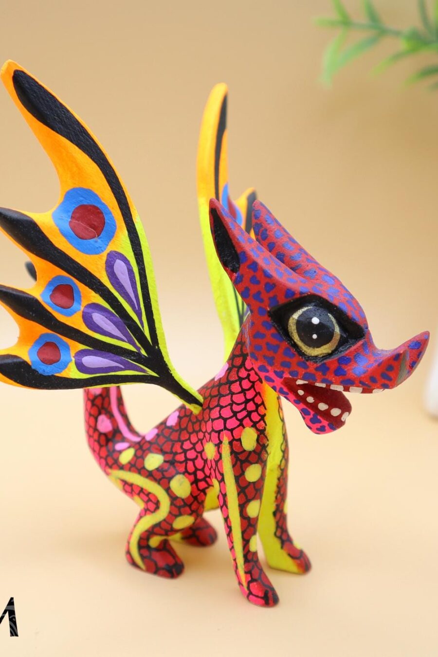 Dragon Alebrije, Alebrije from Oaxaca, alebrije, Copal wood sculpture, Wood Art, Alebrije art, magical creature.