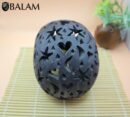 Barro Negro Skull. Black skull decor. Rustic handmade Skull. San Bartolo, Oaxaca.