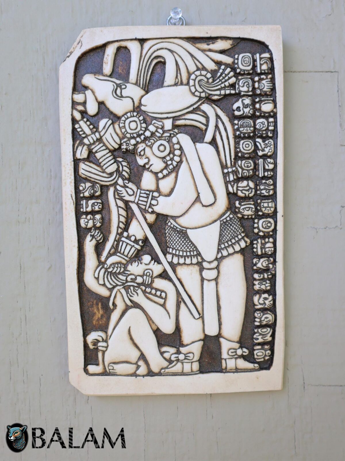 Resin Mayan Calendar Wall Art, Calendario Maya, Ceremonies Mayan, Priest Mayan wall art. - Image 3