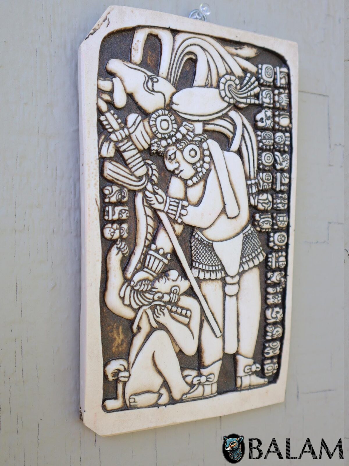 Resin Mayan Calendar Wall Art, Calendario Maya, Ceremonies Mayan, Priest Mayan wall art. - Image 5