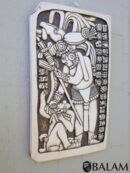 Resin Mayan Calendar Wall Art, Calendario Maya, Ceremonies Mayan, Priest Mayan wall art.