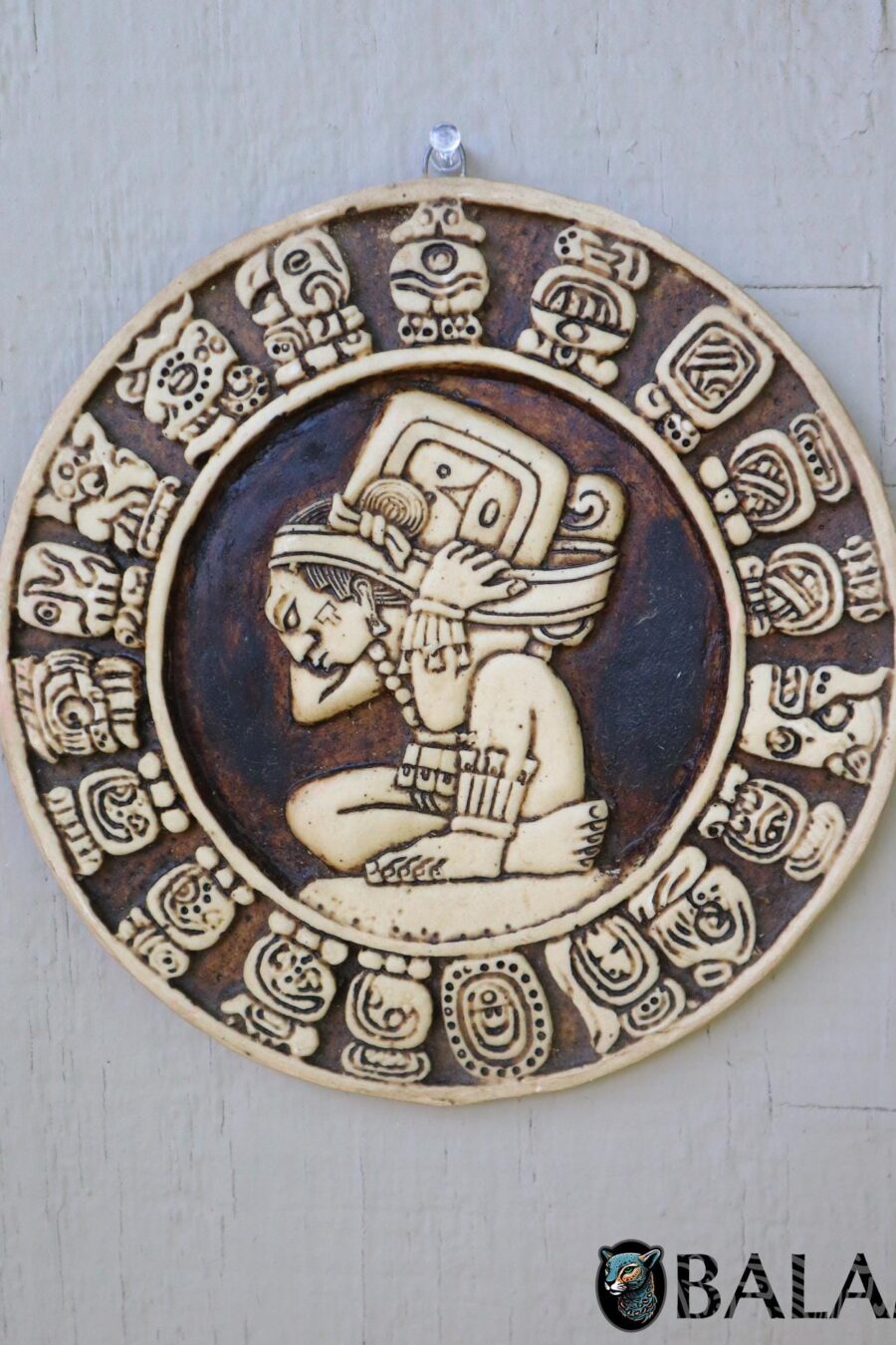 Resin Mayan Calendar Wall Art, Calendario Maya, Ceremonies Mayan, Priest Mayan wall art.
